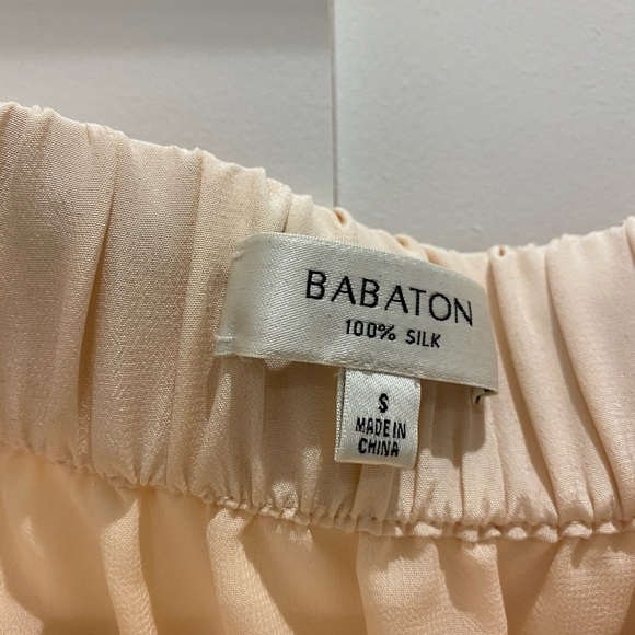 Blush Pink Silk Babaton Aritzia top - Picture 3 of 6
